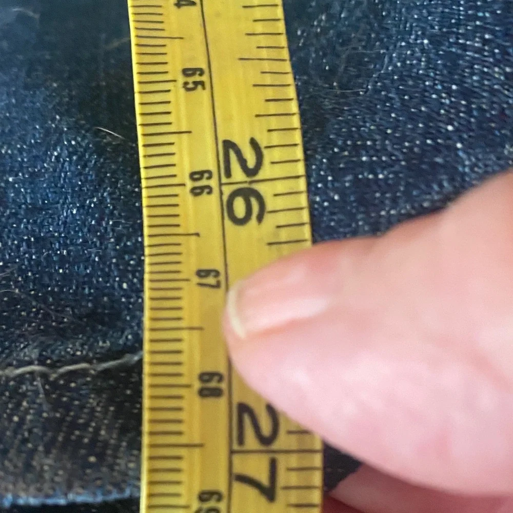 Sale 🌹Laurie Felt Blue Jeans with Pink Floral Embroidery - Picture 13 of 15